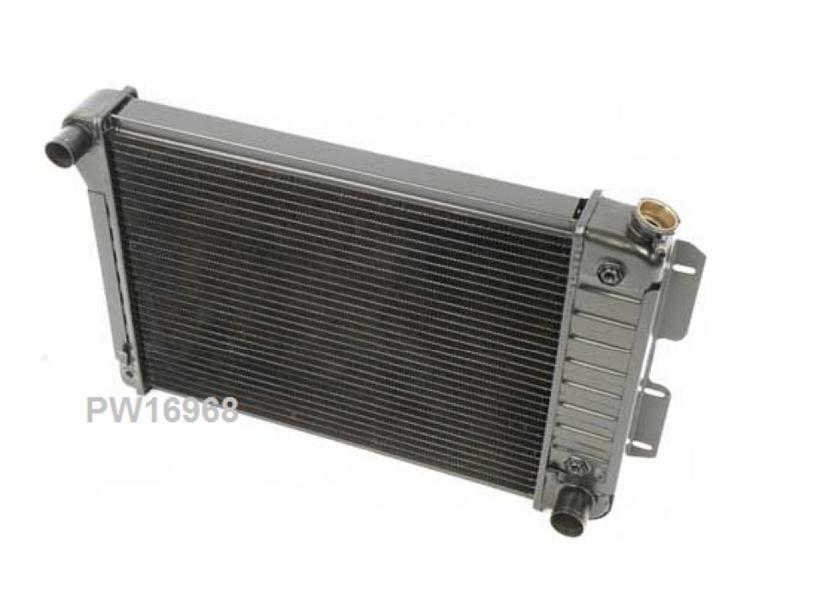 Radiator: 4 Core 67-9F Chev BB or FBD V8, Manual - Copper